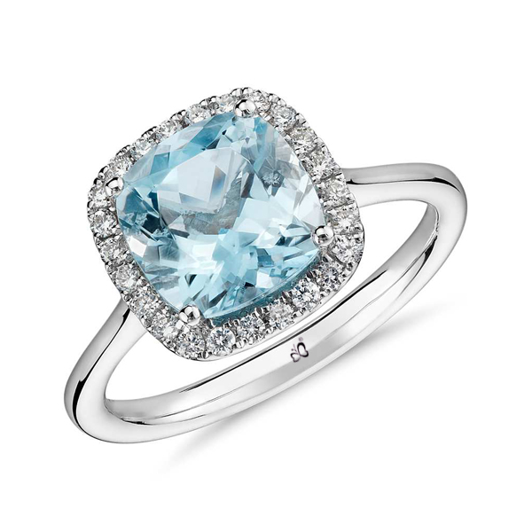 Natural Blue Topaz Ring